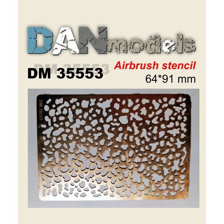 Photo-Etching Airbrush Stencil - For Scale Model Kit DAN Models 35553 Scale 1:35
