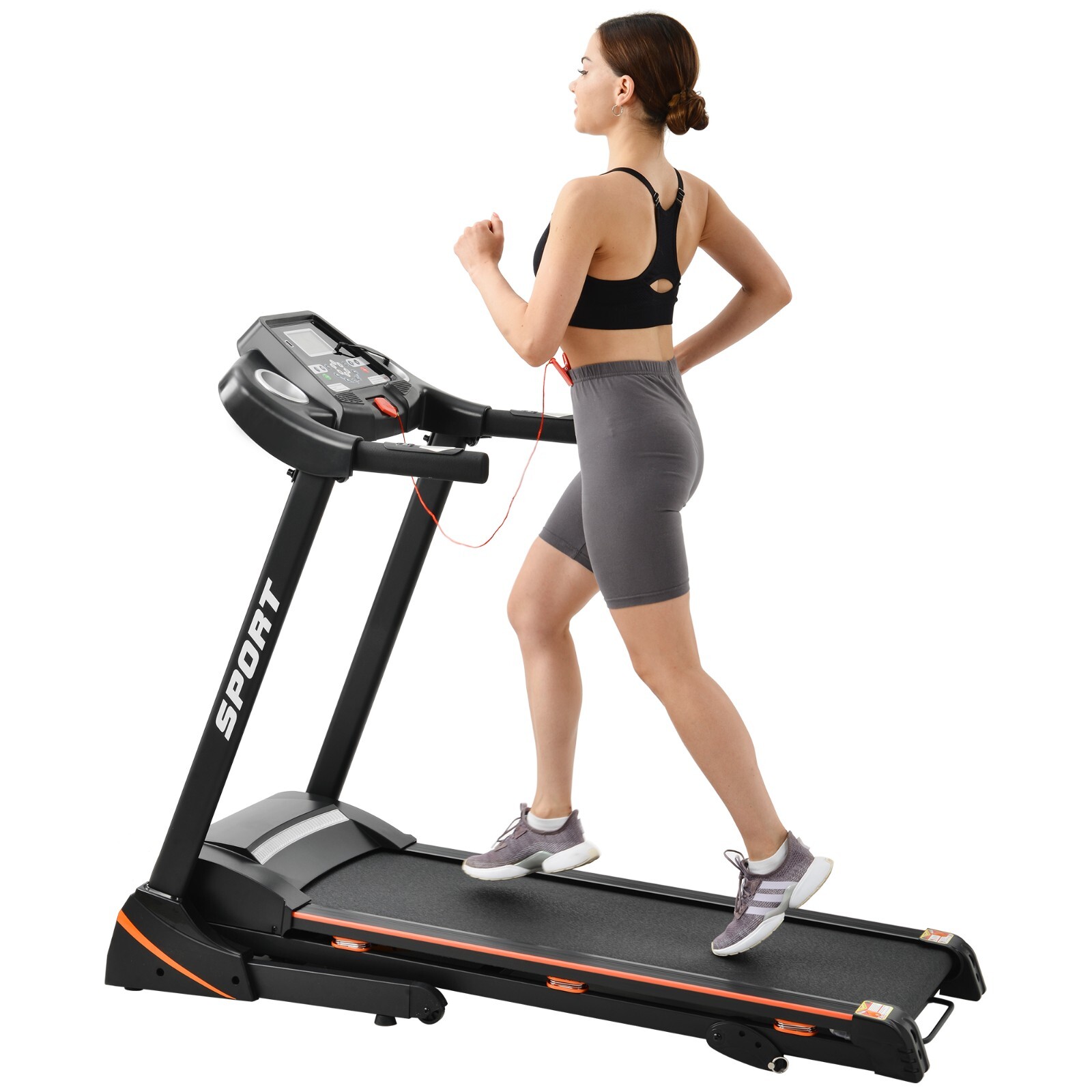 3.25HP Folding Treadmill with Incline Running Machine Adjustable Speed for Home