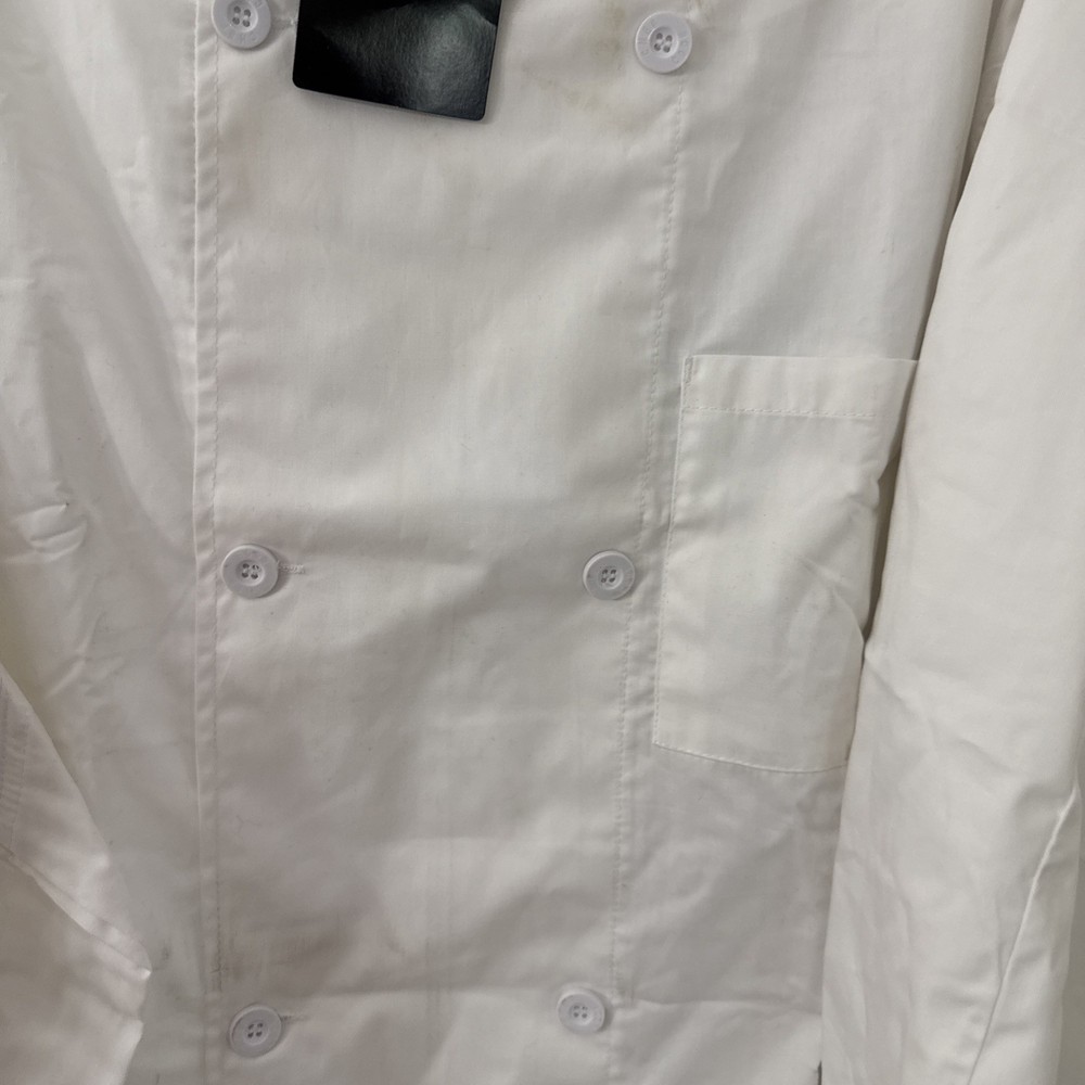 Chef Code Mens White Classic Chef Coat CC118 Size 5xl Culinary school uniform