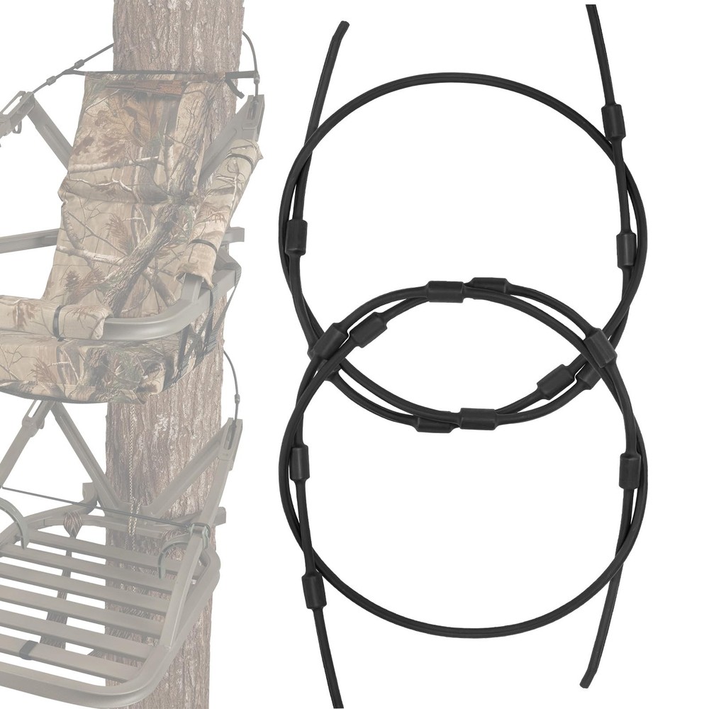 Dimakung Climbing Tree Stand Replacement Cables for Summit Climber, 65" Black