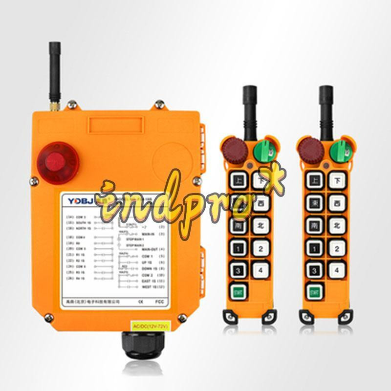 F24-10S Industrial Crane Hoist Wireless Remote Controller 2*Transmitters1PC New