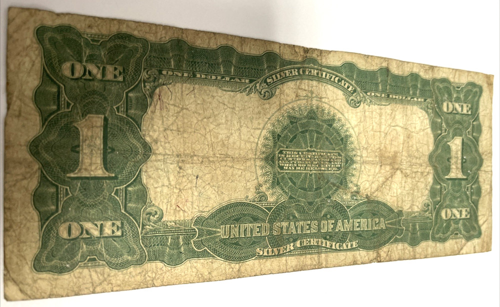 1899 $1 SILVER CERTIFICATE BLACK EAGLE, LARGE NOTE KEY DATE BLUE SEAL VERY NICE