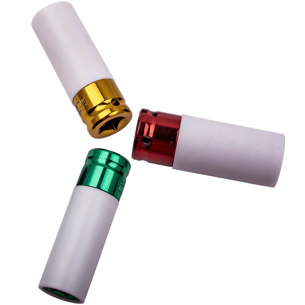 Lug Nut Impact Socket Kit Thin Wall Wheel Protector Socket Kit 1/2 Inch Drive