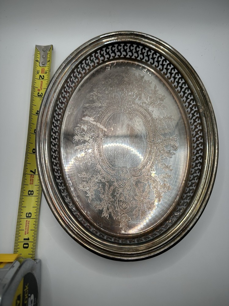 Vintage Oneidasilverplatted Oval Platter, Vanity