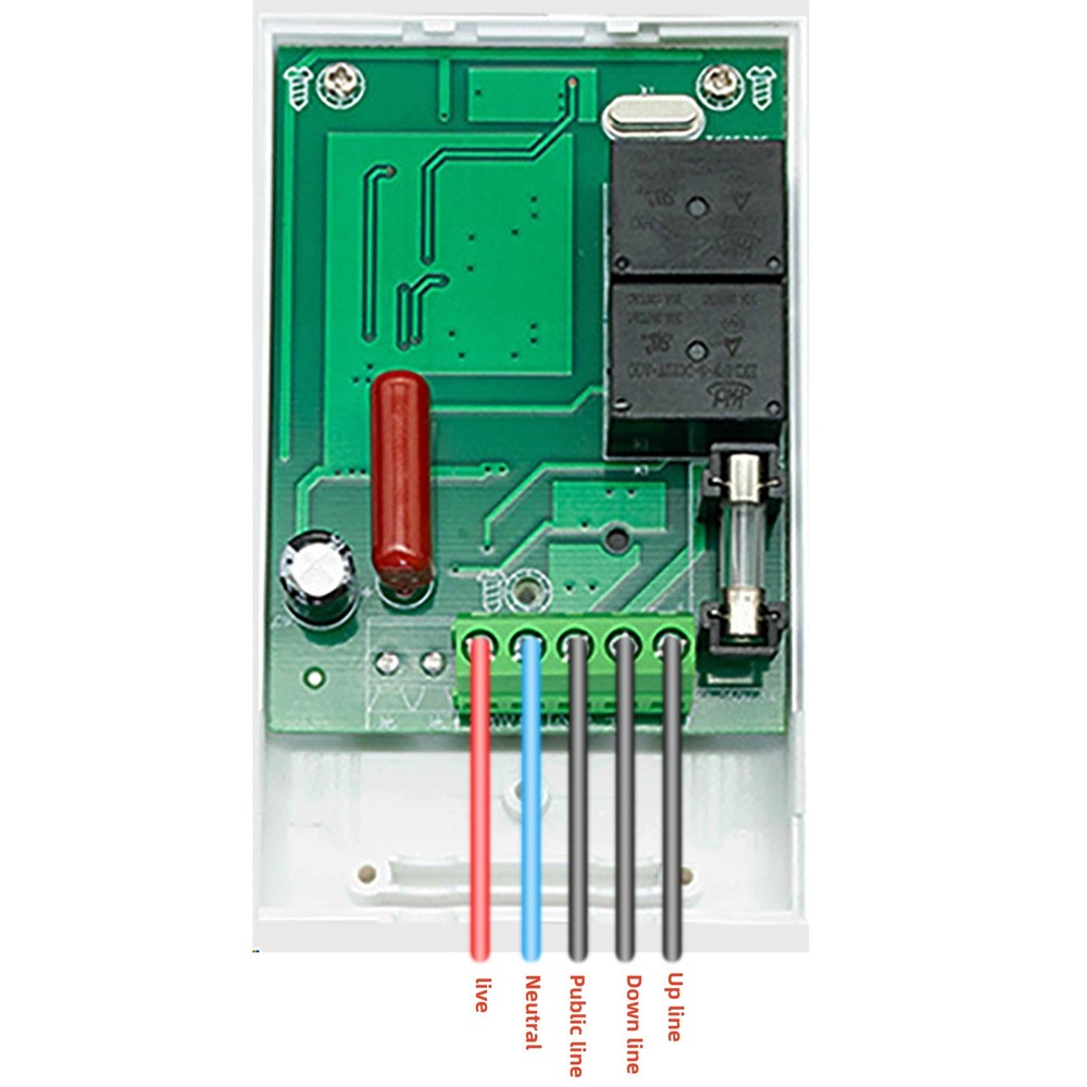Wireless remote control switch for electric curtains and projector screens