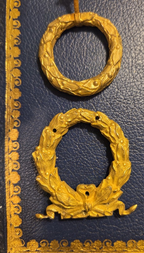 Antique Bronze Neoclassical Pediments