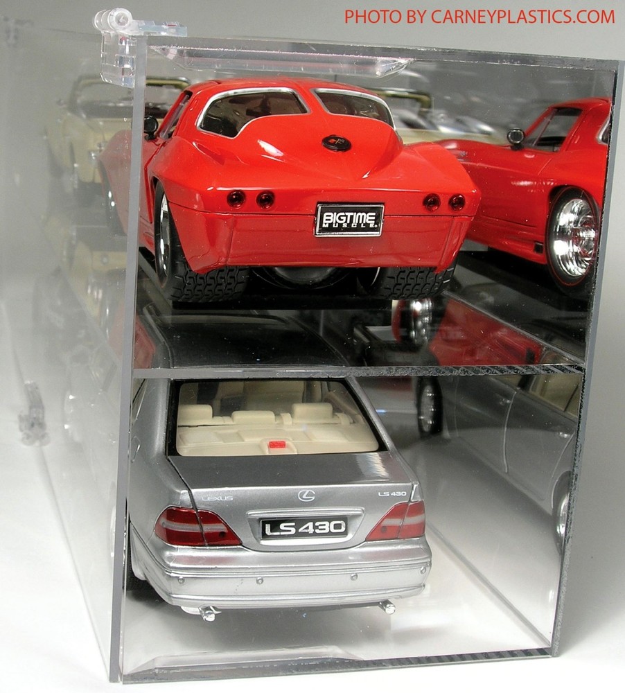 Model Diecast Display Case 1/18th Scale 4 car Horizontal