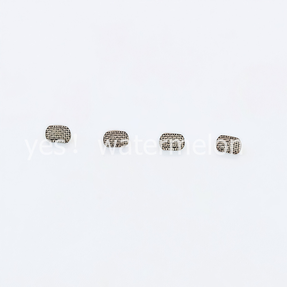 100 Pcs Dental Orthodontic Direct Bond Eyelet Rectangular Base Lingual Button