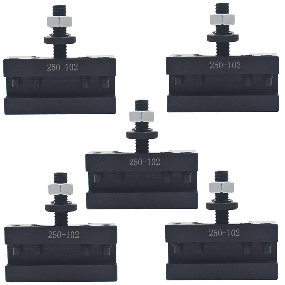 5pcs AXA 2# 250-102 Quick Change Tool Post Boring Turning Holder For Lathe 6-12"