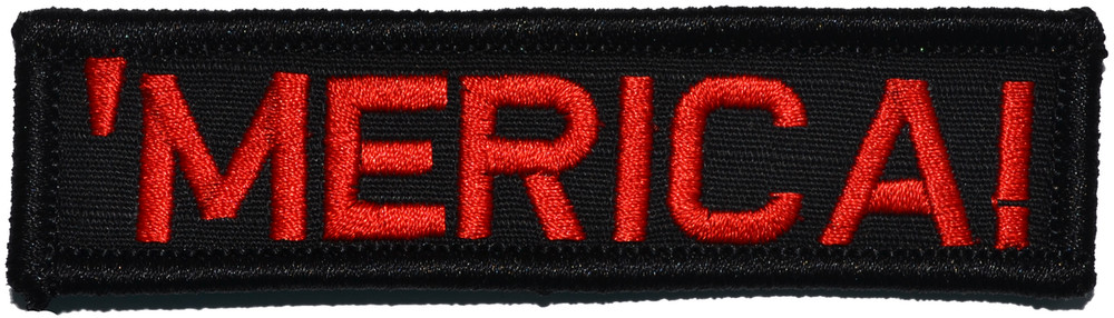 Merica 1x3.75 Military//Police Patch Hook Backing