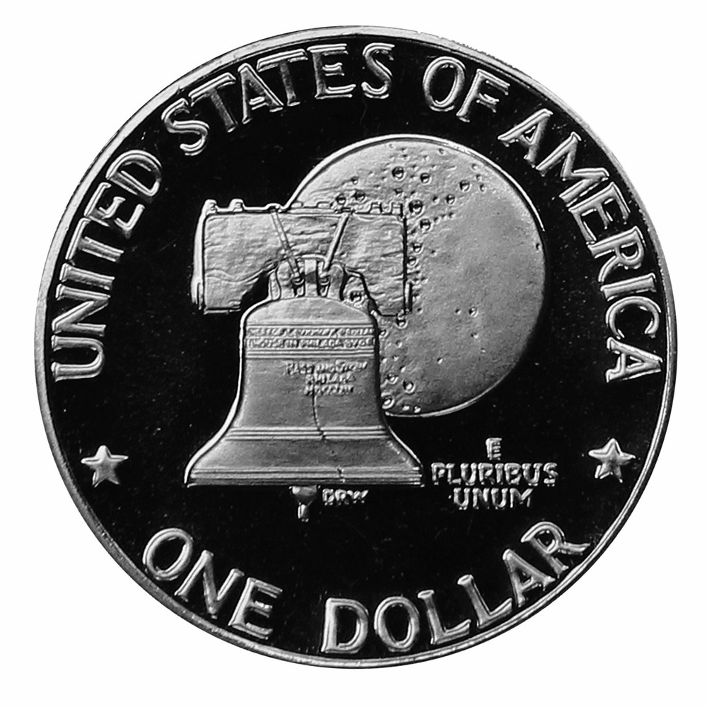 1976 S Eisenhower Dollar Type 1 & Type 2 Gem Deep Cameo CN Clad Proof
