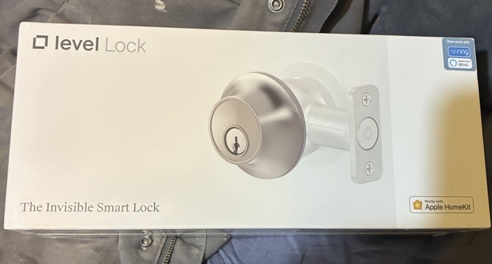 Level Lock Smart Lock Keyless Entry, Bluetooth Ring, Apple HomeKit, Satin Nickel