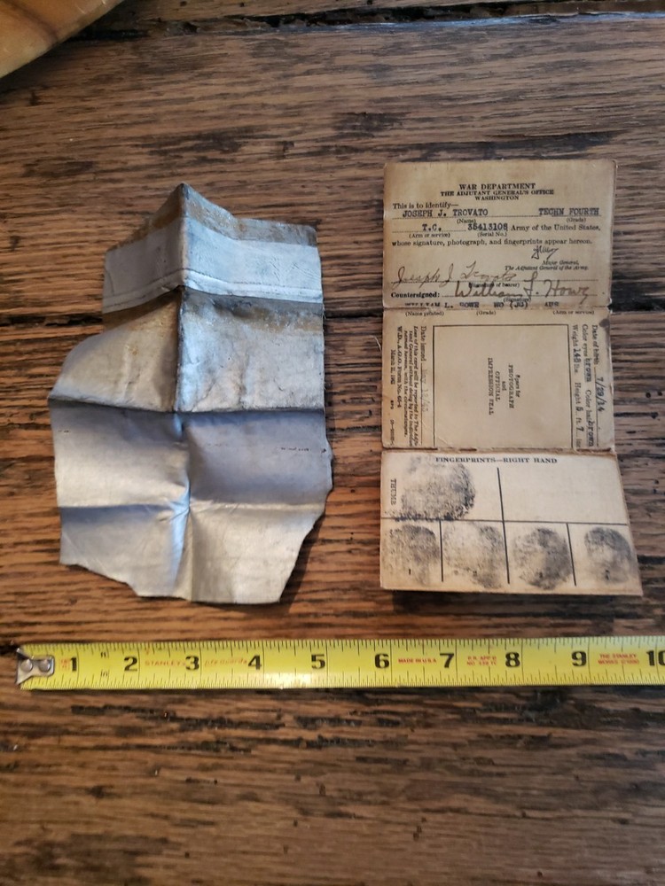 WW2 U.S. War Department All Original Documents and part of blimp.