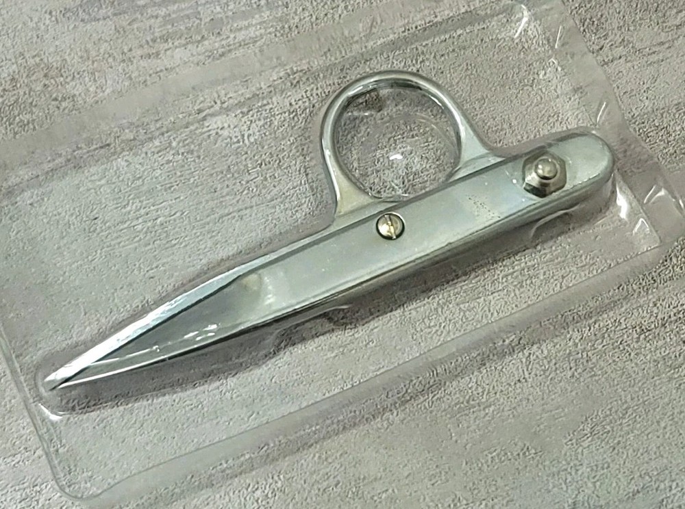 Gingher Spring-Action Knife Edge Precision Thread Nippers Scissors 4 1/2" Italy