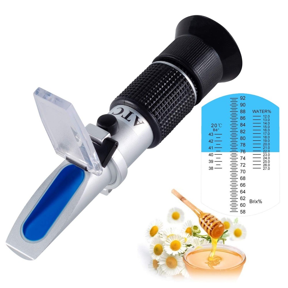Precision Honey Refractometer with ATC - Accurate Brix Tester for Home & Pro Use