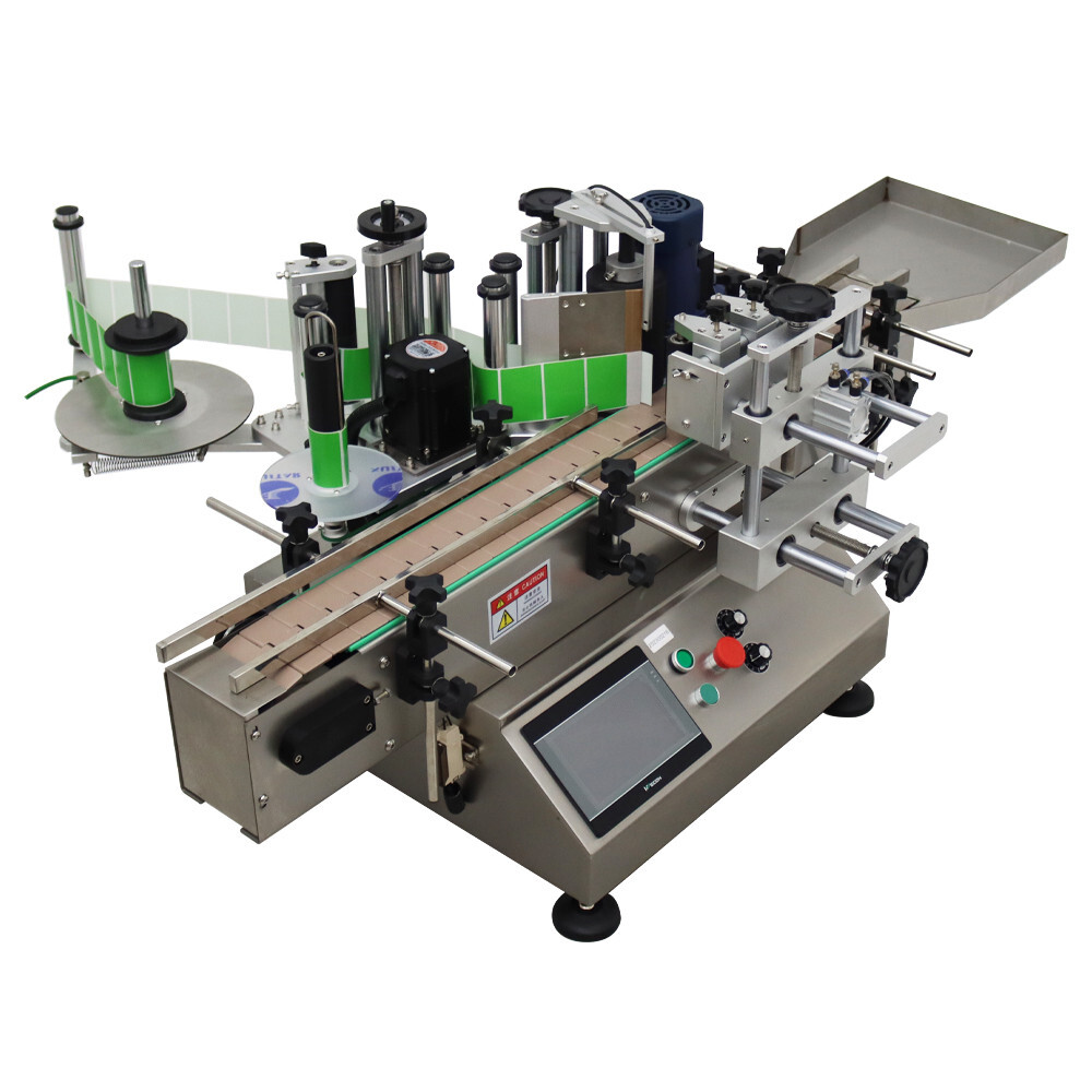 110V Automatic Desktop Conveyor Round Bottle High Speed Labeling Machine 1000W