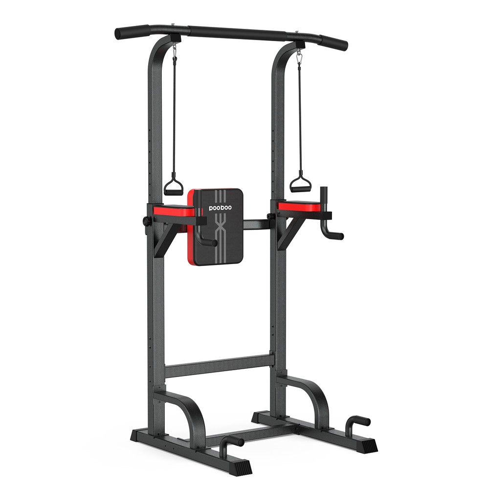 Power Tower MultiFunction Strength Training Dip Station Pull Up Bar Gym Workout