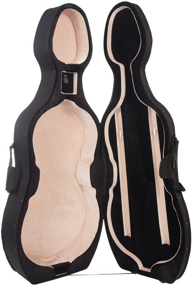 UK Foam Cello Case Classic 1/4 M-case Black - Beige