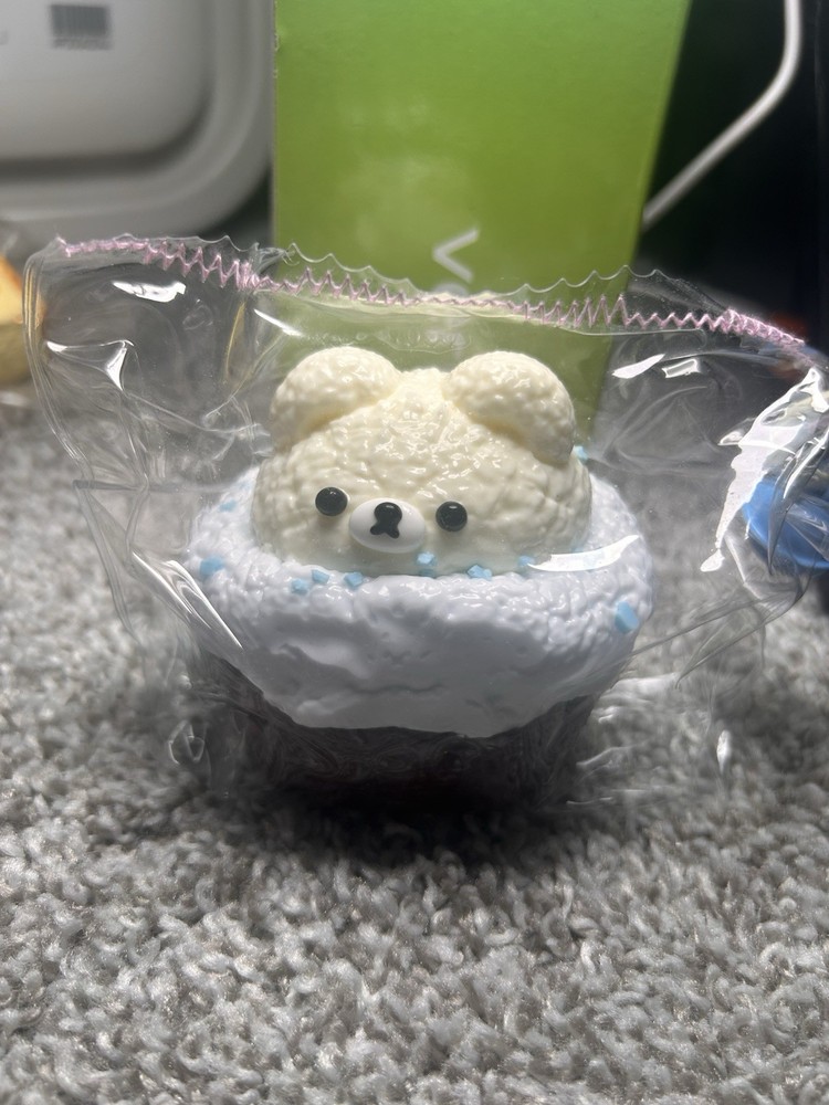 Cute Bear Cupcake Taba Squishy Soft Squishy Fidget Toy