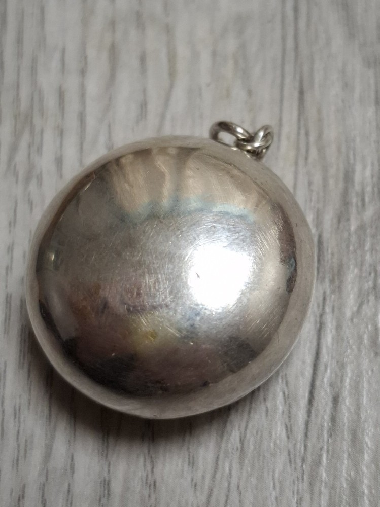 Vintage Silver Snuff Box Pendant