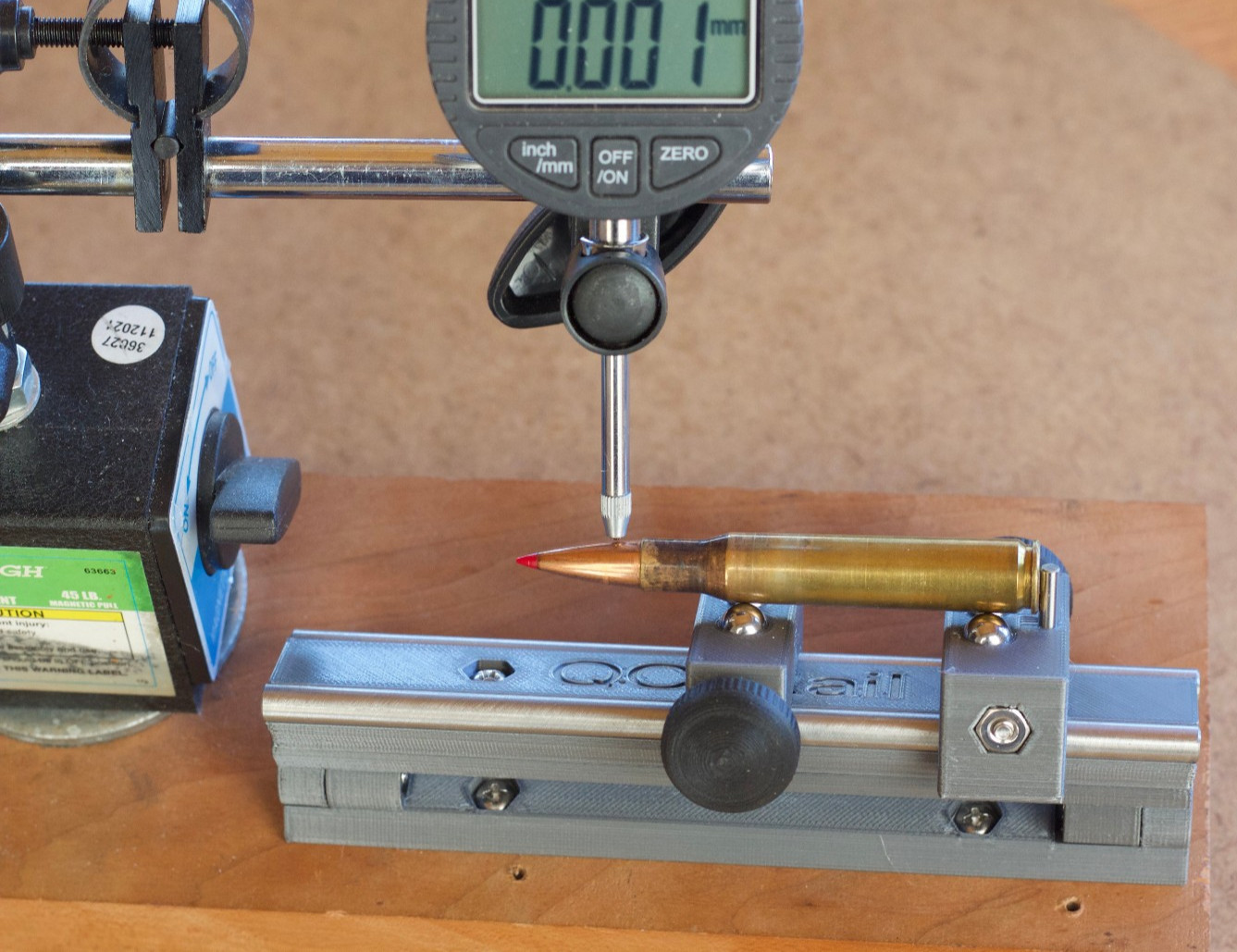 Concentricity Gauge Bed with Stainless Rails