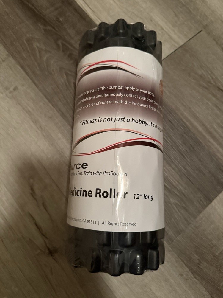 Prosource 12” Medicine Bump Foam Roller Black New