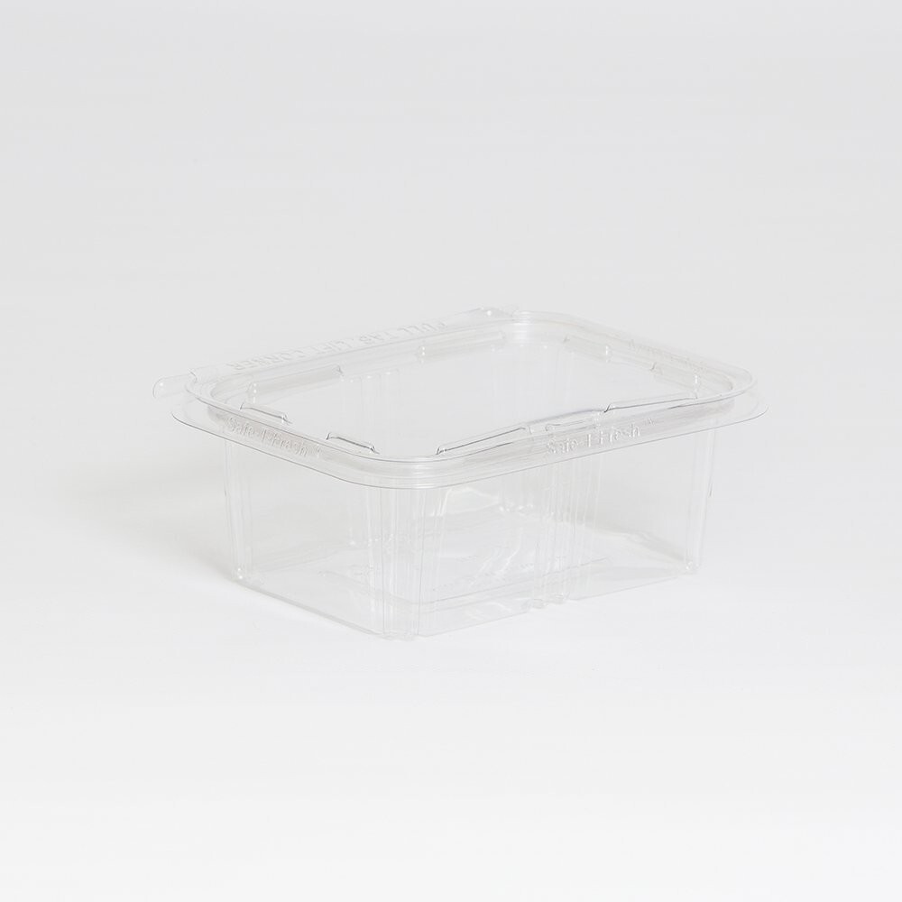 TS32 (200PCS) Safe-T-Fresh 32 Oz Plastic Clear Hinged Container