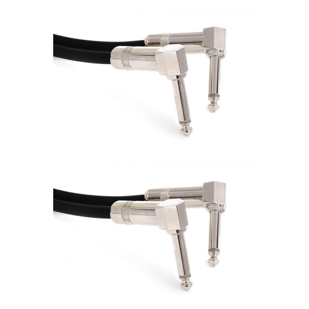 Pro Co EGLL-2 Excellines Right Angle to Right Angle Patch Cable (2-Pack) - 2
