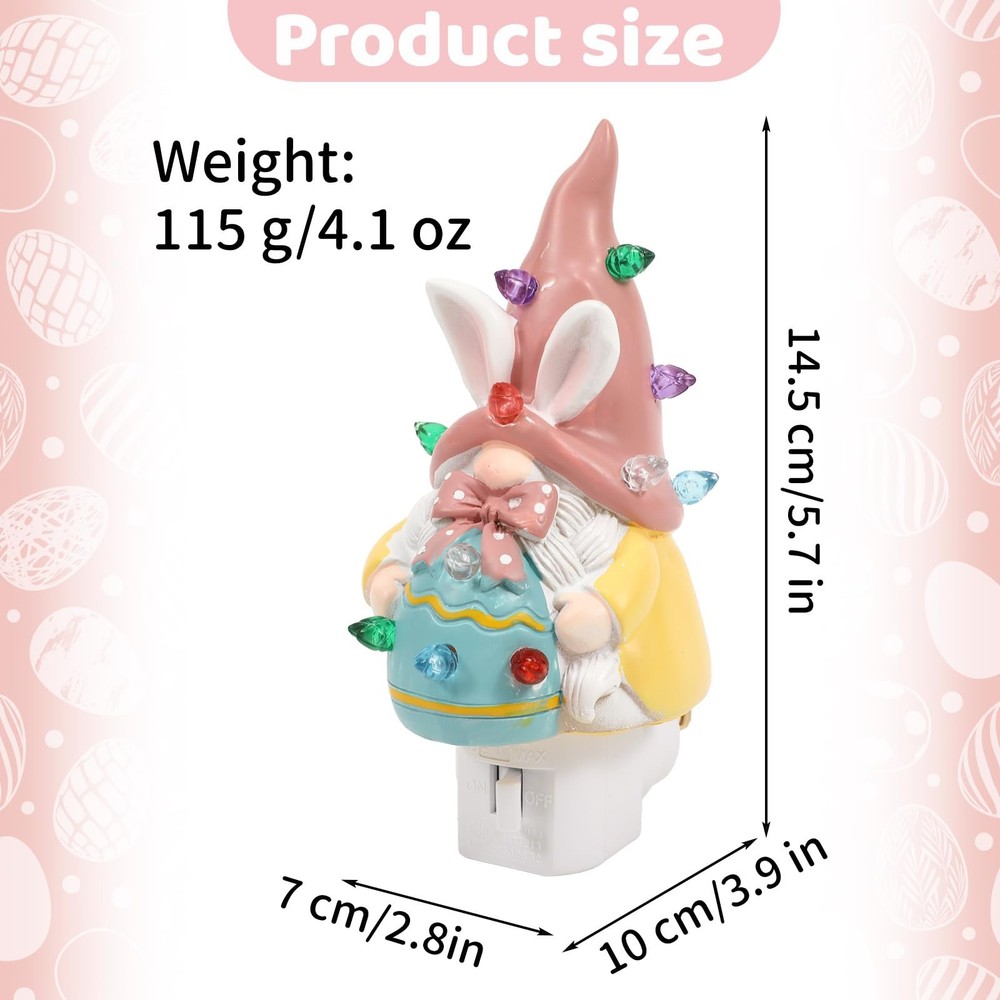 Easter Campfire Flickering Nightlight, Easter Night Light Plug Into Wall with...