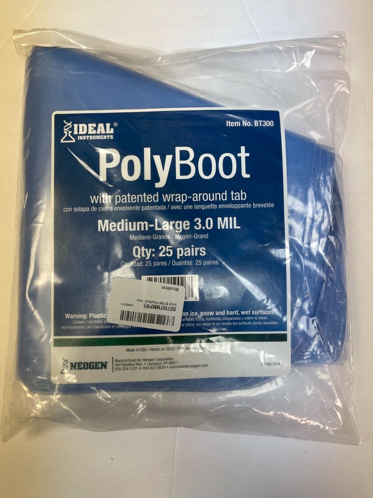 Ideal Instruments PolyBoot Covers W/ Patented Wrap Around Tab 25 Pairs !