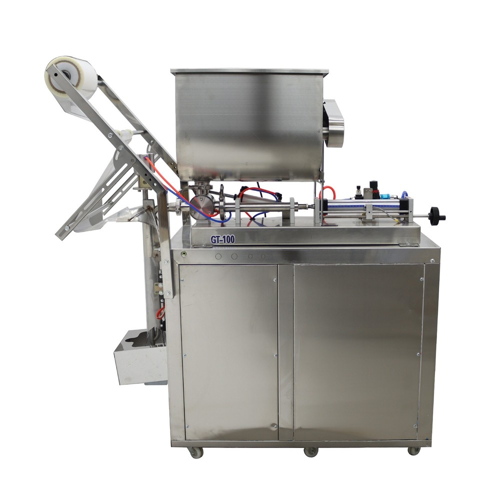 10-100ml Automatic Quantitative Paste Filler w/Horizontal Mixing Hopper 110V500W