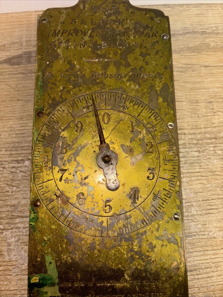 Class 2 Salters Improved Circular Spring Balance Scales Vintage Kitchenware