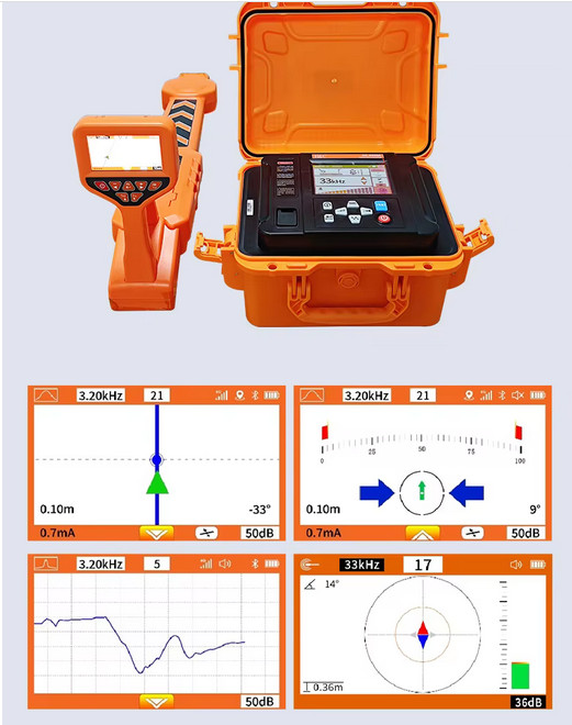Underground Cable Detector Pipeline Locator Cable Tracing Detector 20m Depth