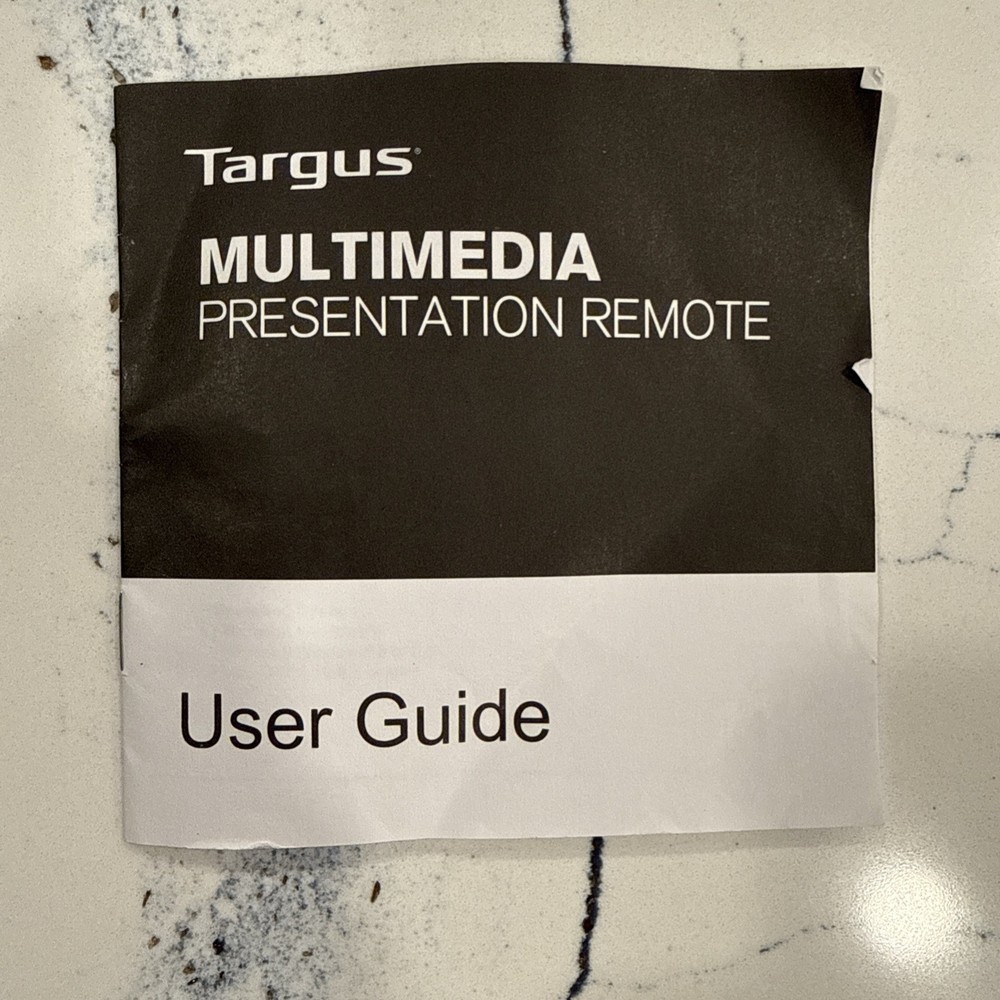 Targus AMP09-US Wireless Multimedia Presentation Presenter Remote + Receiver