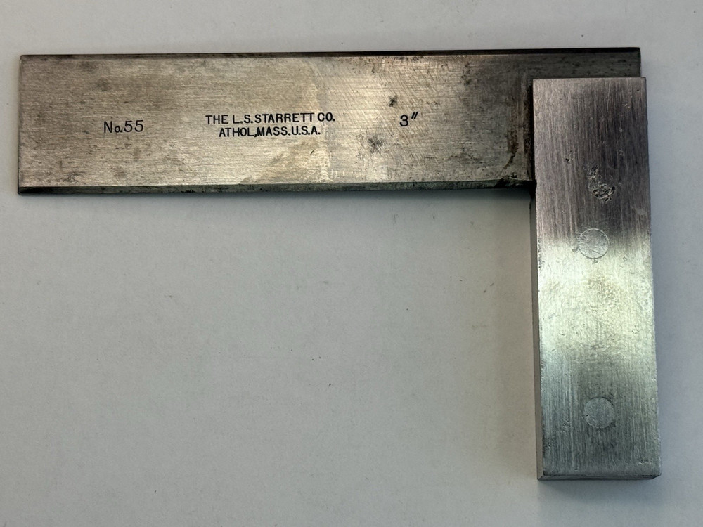 Starrett No.55 3" Square Machine Tools