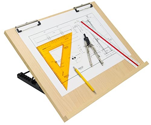 A1 Foldable Drawing Board Table Model Drafting Board with Clips