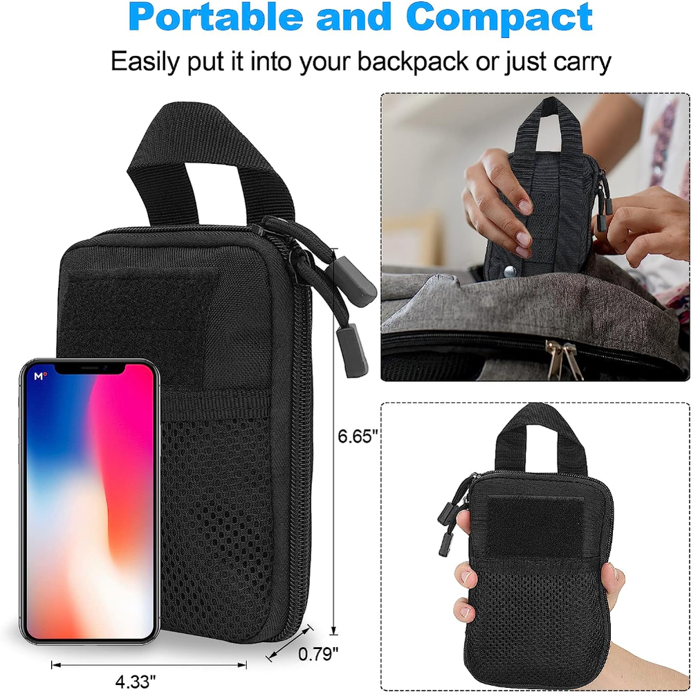 Tactical Molle Pouch Multi-Purpose Hunting EDC Tool Kit Bag Utility Admin Pouch