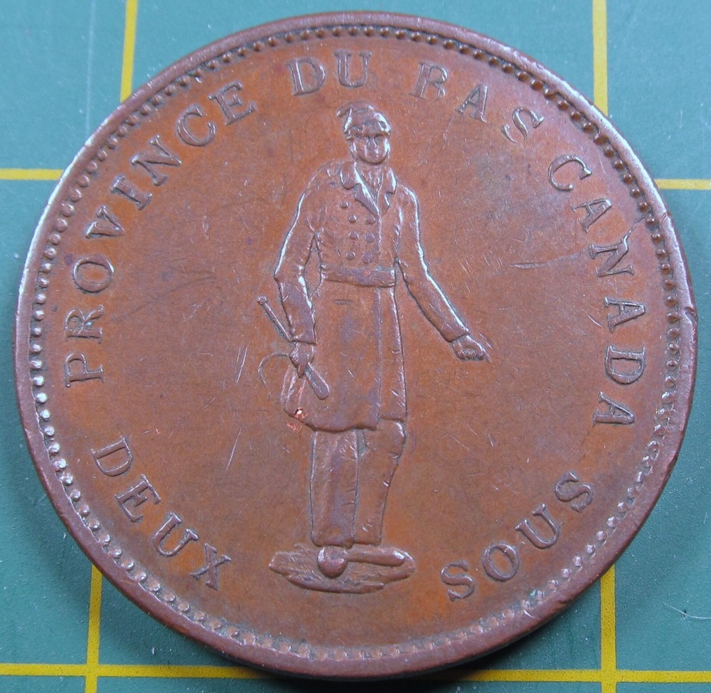 1837 Lower Canada One Penny Token - Habitant LC-9B2