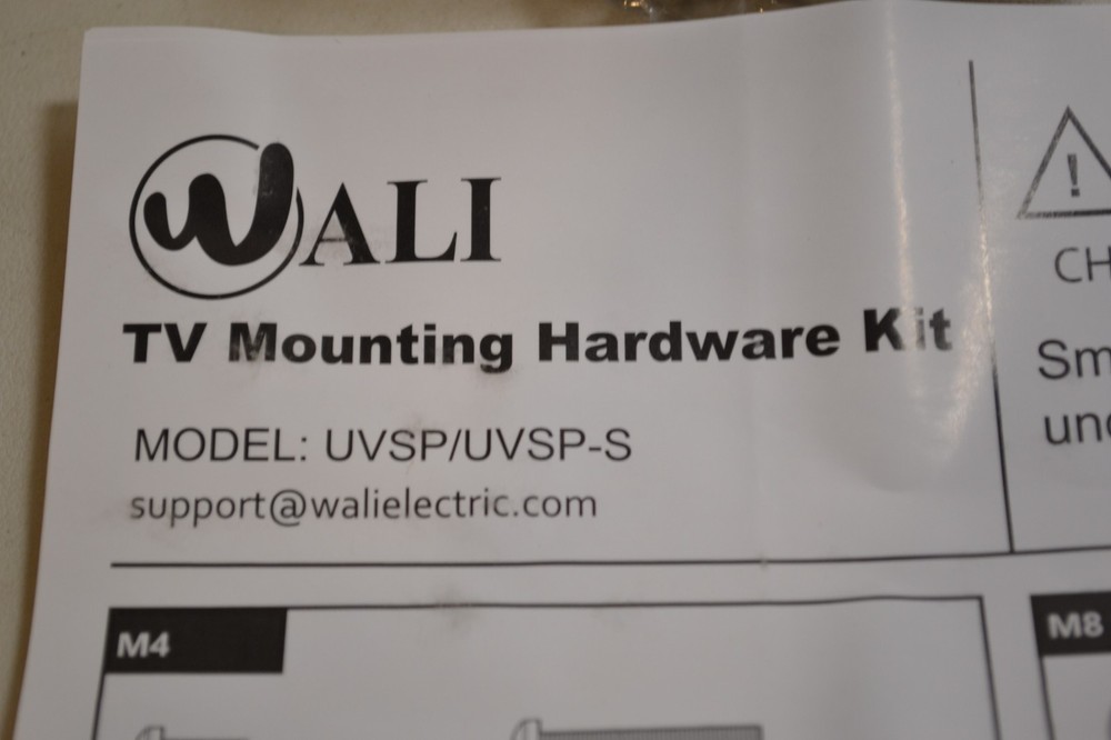 WALI TV Mount Hardware Kit Model: UVSPUVSP-S