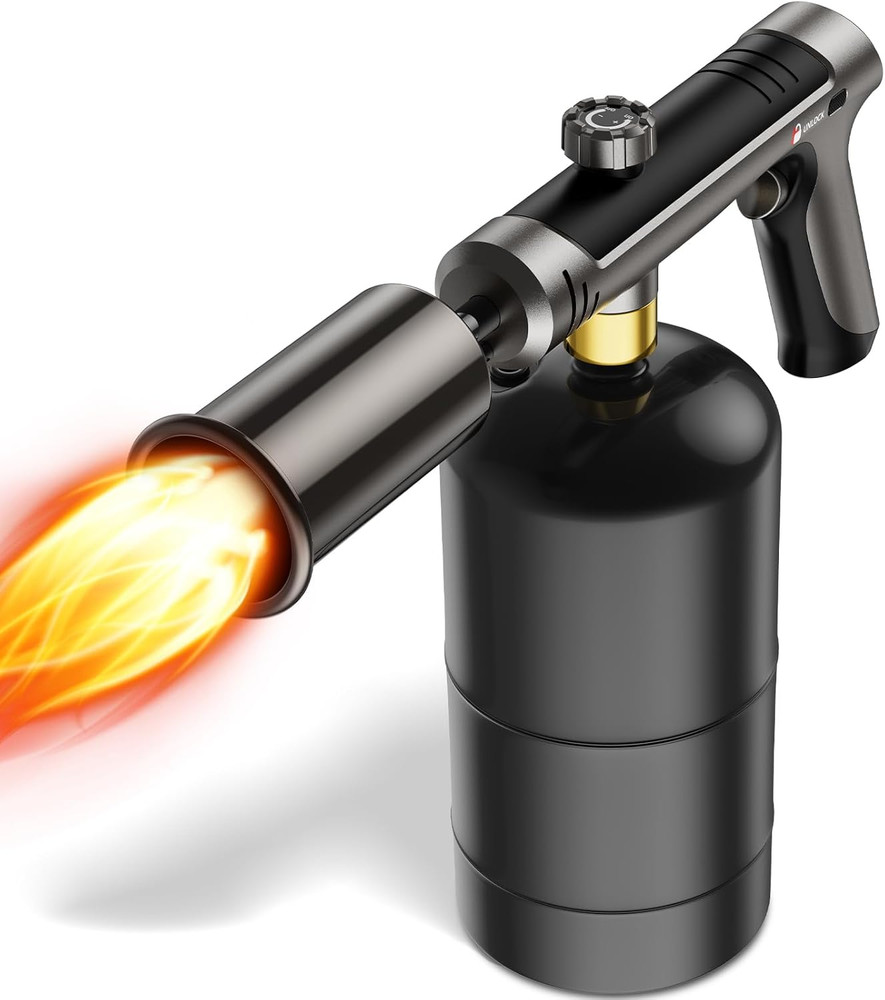 Propane Torch Gun with Safety Lock and One-Touch Max Fire – Adjustable Kitchen C