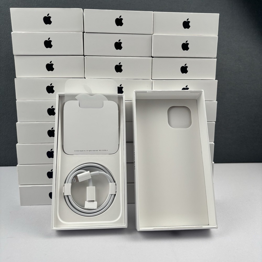 Original Apple iPhone 14 Midnight 128GB EMPTY BOX with USB-C Charging Cable