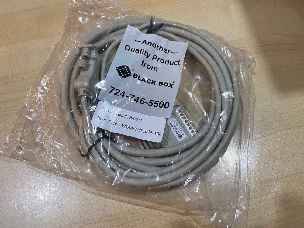 Black Box ehn051b-0010 KVM switch breakout cable - NOS