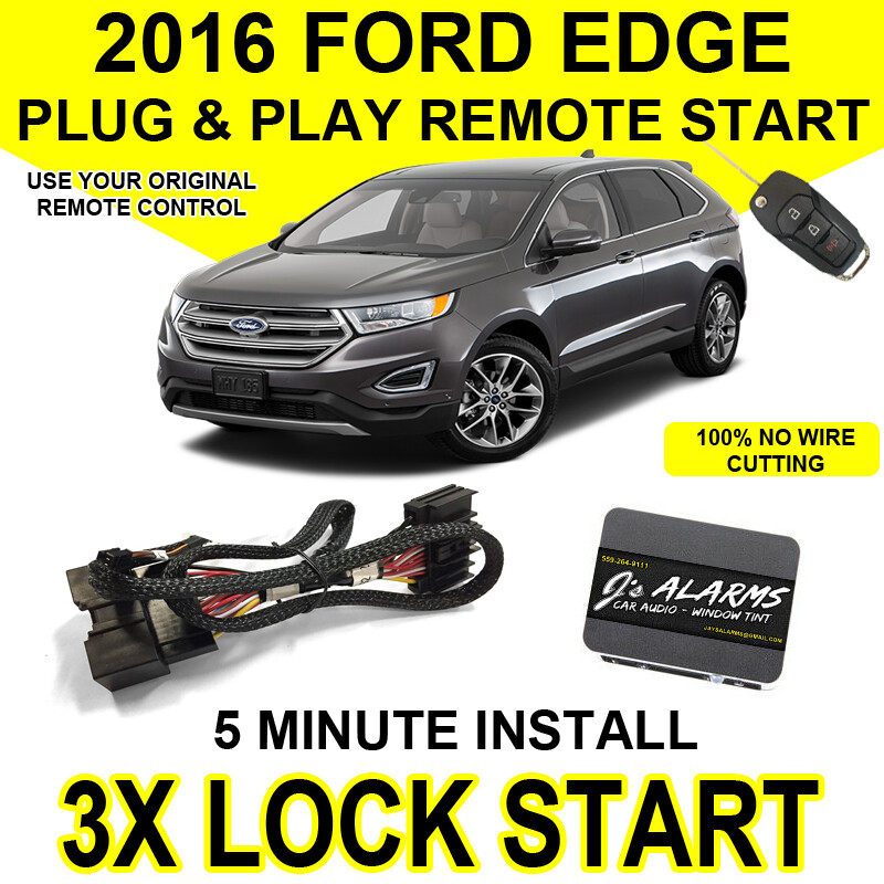 2016 Ford Edge Remote Start Plug & Play Easy Install SUV 3X Lock Start FO2