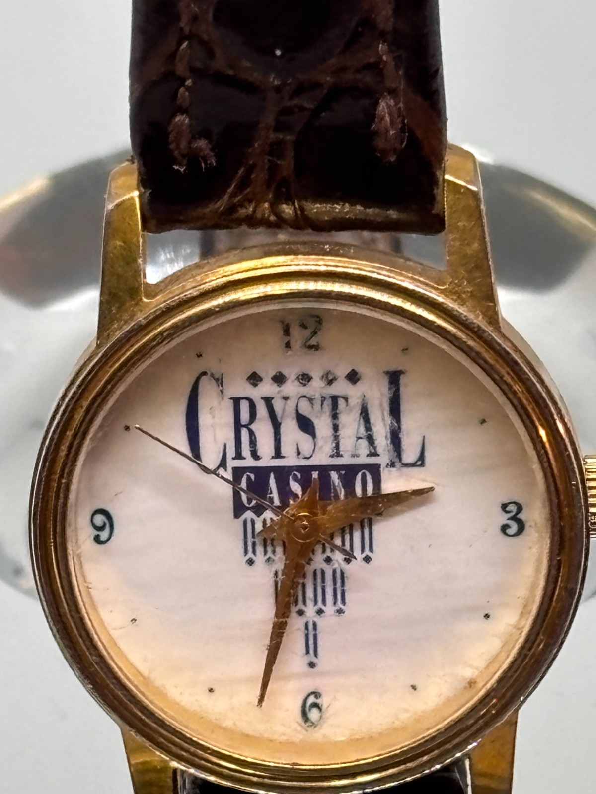 Vintage Rare Crystal Casino Winnipeg Fort Garry Ladies Wrist Watch not working