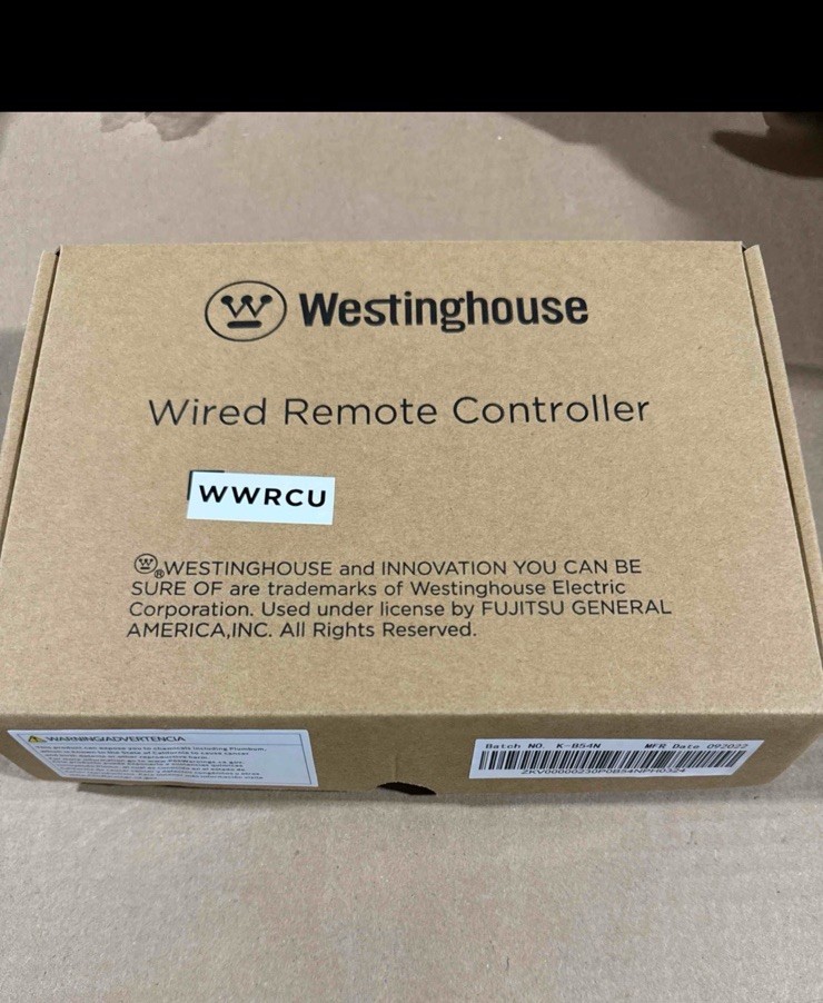 Westinghouse WWRCU Wired Remote Controller For 23 SEER Single & Multi-Zone