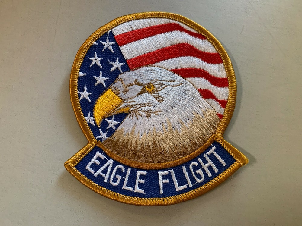 Eagle Flight Patch, military patch, eagle patch, flag patch, NEW military patch