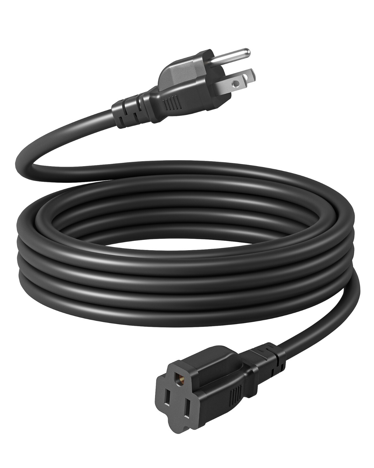 DEWENWILS Outdoor Extension Cord 15 FT, 3 Prong Indoor Outdoor 16/3 SJTW, 1 Pack