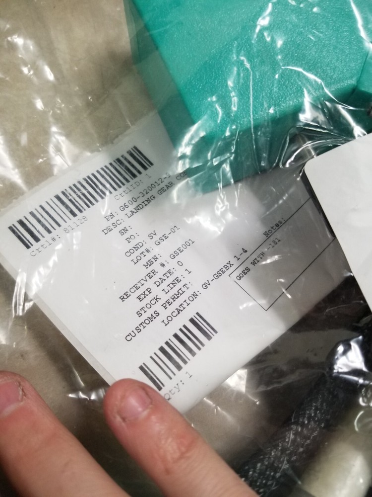 Landing Gear Control G600-320012-9