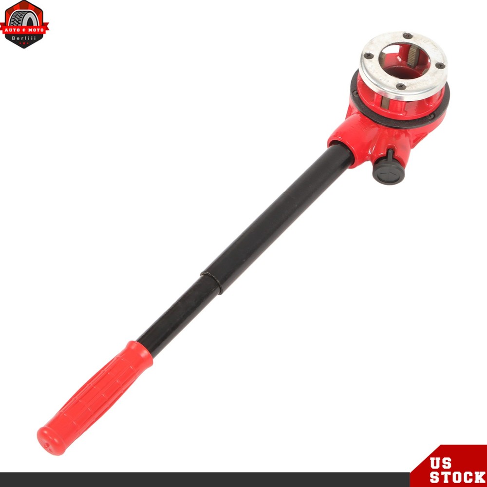 Handheld Pipe Threader Ratchet Typeand Pipe Cutter Threading Tool with 5Dies Set