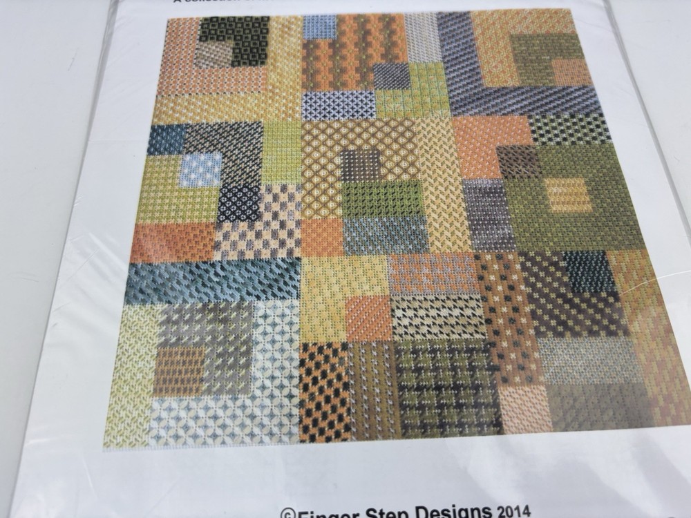 Finger Steps Design Dots, Spots, And Blocks Sampler Needlepoint Pattern 7S
